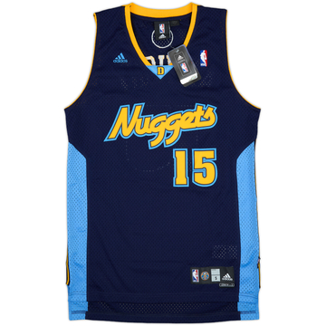 2006-10 Denver Nuggets Anthony #15 adidas Swingman Alternate Jersey (S)