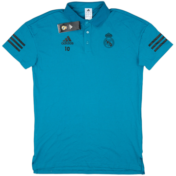 2017-18 Real Madrid adidas Player Issue Polo Shirt #10 (M)