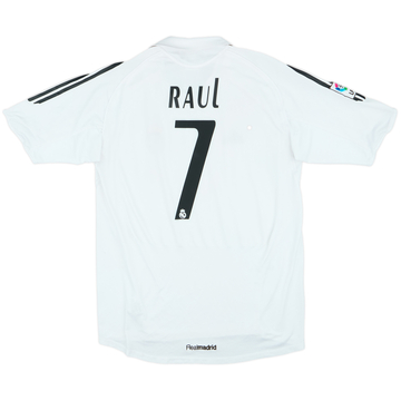 2005-06 Real Madrid Home Shirt Raul #7 - 6/10 - (L)