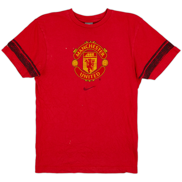 2008-09 Manchester United Nike Cotton Tee - 6/10 - (XL.Boys)