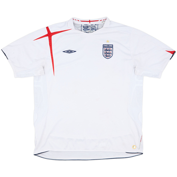 2005-07 England Home Shirt - 5/10 - (XXL)