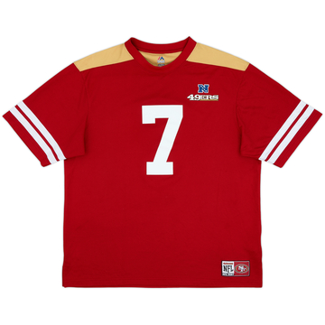 2014 San Francisco 49ers Kaepernick #7 Majestic Jersey Tee - 8/10 - (XL)