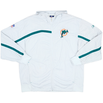 2007 Miami Dolphins Reebok Full Zip Hooded Sweat Top - 7/10 - (XL)