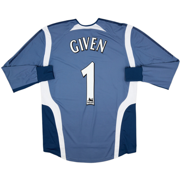 2005-06 Newcastle GK Shirt Given #1 - 8/10 - (M)