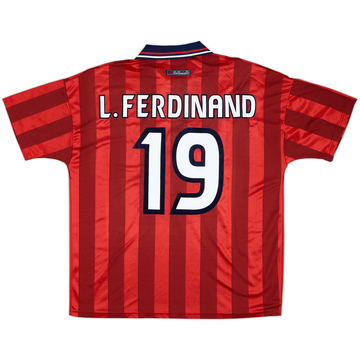 1997-99 England Away Shirt L.Ferdinand #19 - 6/10 - (L)