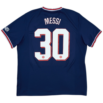 2021-22 Paris Saint-Germain Home Shirt Messi #30 - 7/10 - (XL)