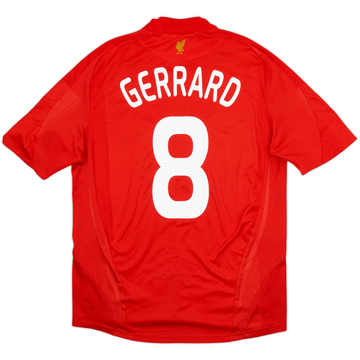 2008-10 Liverpool Home Shirt Gerrard #8 - 6/10 - (L)