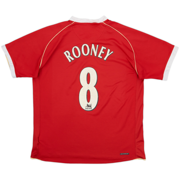2006-07 Manchester United Home Shirt Rooney #8 - 5/10 - (L)