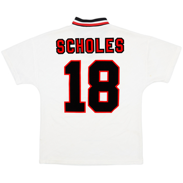 1996-97 Manchester United Away Shirt Scholes #18 - 8/10 - (M)