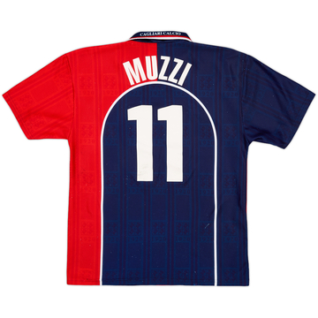 1998-99 Cagliari Alternate Home Shirt Muzzi #11 - 7/10 - (M)