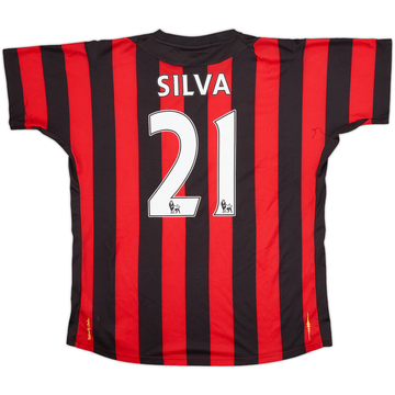 2011-12 Manchester City Away Shirt Silva #21 - 7/10 - (L)