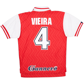 1996-98 Arsenal Home Shirt Vieira #4 - 9/10 - (M)
