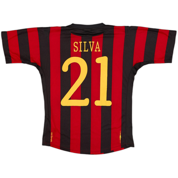2011-12 Manchester City Away Shirt Silva #21 - 7/10 - (XS)