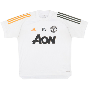 2020-21 Manchester United adidas Staff Issue Training Shirt RS - 8/10 - (M)