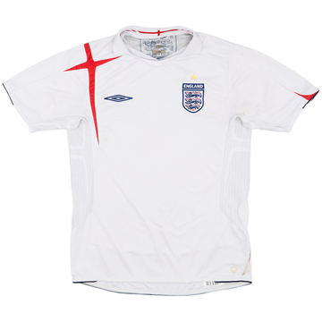 2005-07 England Home Shirt - 4/10 - (M)
