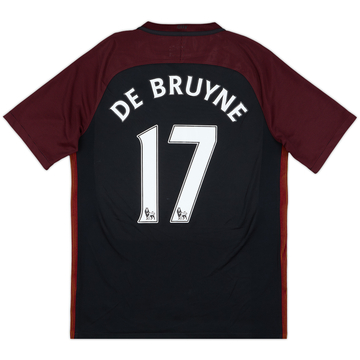 2016-17 Manchester City Away Shirt De Bruyne #17 - 9/10 - (M)
