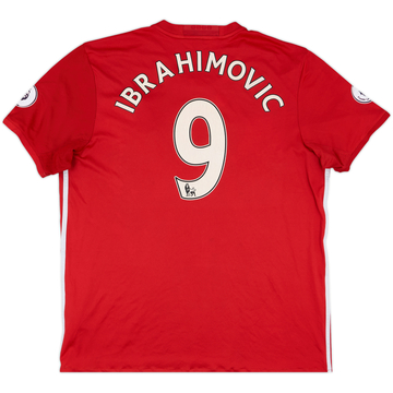 2016-17 Manchester United Home Shirt Ibrahimovic #9 - 5/10 - (XL)