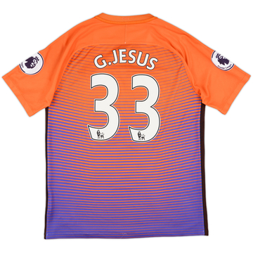 2016-17 Manchester City Third Shirt G.Jesus #33 - 7/10 - (M)