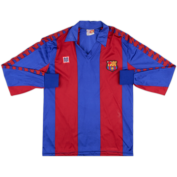 1989-92 Barcelona Home L/S Shirt - 6/10 - (XS)