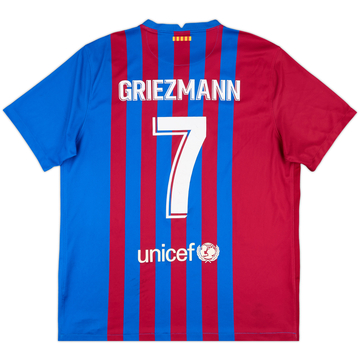 2021-22 Barcelona Home Shirt Griezmann #7 - 6/10 - (XL)