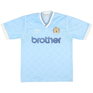 1987-89 Manchester City Home Shirt - 8/10 - (S)