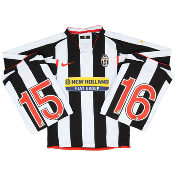 2007-08 Juventus Home L/S Shirt - 7/10 - (M.Boys)