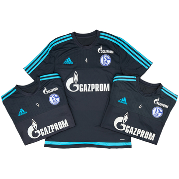 2015-16 Schalke Player Issue adidas Training Shirt - 9/10 - (L)