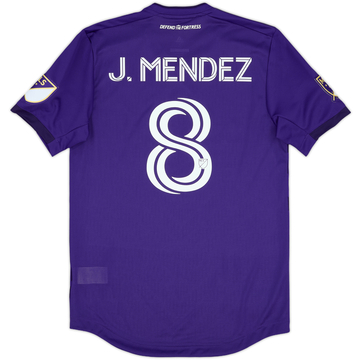 2019 Orlando City Authentic Home Shirt J. Mendez #8 - 10/10 - (S)