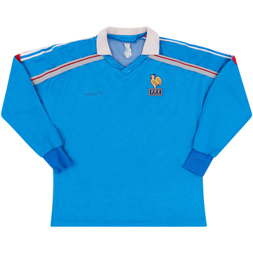 1985-90 France Home L/S Shirt - 5/10 - (S)