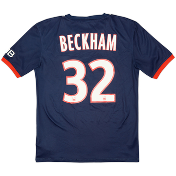 2013-14 Paris Saint-Germain Home Shirt Beckham #32 - 5/10 - (S)