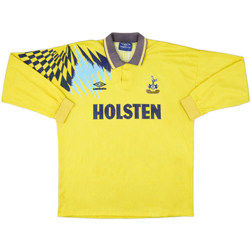 1991-95 Tottenham Away L/S Shirt - 5/10 - (XL)