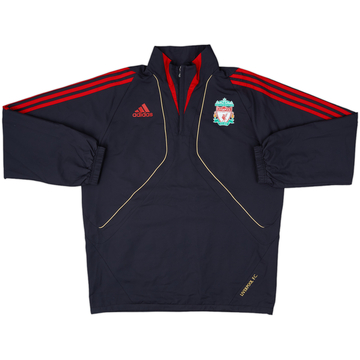 2009-10 Liverpool adidas 1/4 Zip Drill Top - 9/10 - (M)