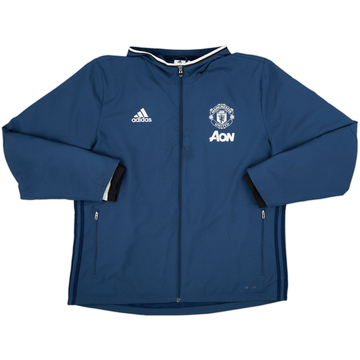 2016-17 Manchester United adidas Hooded Track Jacket - 6/10 - (XL)
