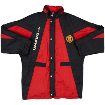 1992-93 Manchester United Umbro Padded Bench Coat - 8/10 - (L)