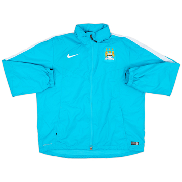 2015-16 Manchester City Nike Hooded Rain Jacket - 8/10 - (XL)