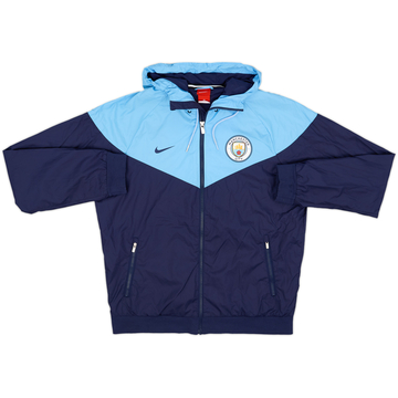 2017-18 Manchester City Nike Hooded Track Jacket - 8/10 - (M)