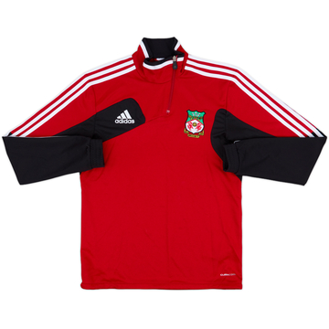 2012-13 Wrexham adidas 1/4 Zip Drill Top - 7/10 - (S)