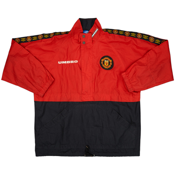 1998-00 Manchester United Umbro 1/4 Zip Track Jacket - 6/10 - (S)