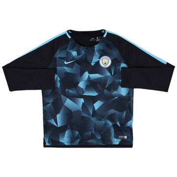 2017-18 Manchester City Nike Sweat Top - 9/10 - (L.Boys)