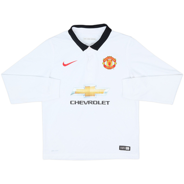 2014-15 Manchester United Away L/S Shirt - 9/10 - (M.Boys)