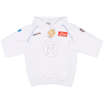 2009-10 Napoli Macron Hooded Sweat Top (S)