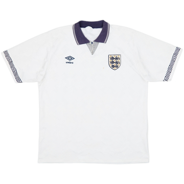 1990-92 England Home Shirt - 8/10 - (L)