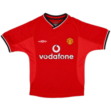 2000-02 Manchester United Home Shirt - 10/10 - (S.Boys)