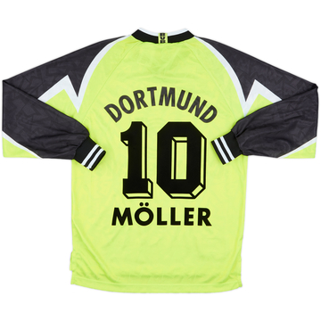 1995-96 Borussia Dortmund Home L/S Shirt Moller #10 - 9/10 - (S)