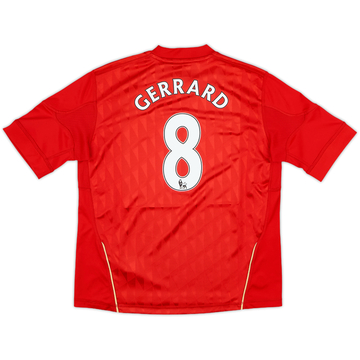 2010-12 Liverpool Home Shirt Gerrard #8 - 9/10 - (7-8 Years)