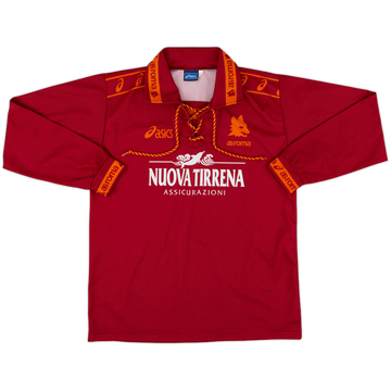 1994-95 Roma Home L/S Shirt - 8/10 - (L.Boys)