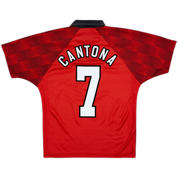 1996-98 Manchester United Home Shirt Cantona #7 - 9/10 - (Y)