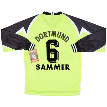 1995-96 Borussia Dortmund Home L/S Shirt Sammer #6 (M)