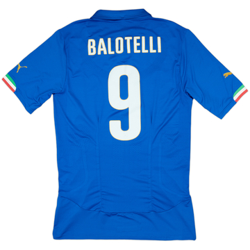 2014-15 Italy Authentic Home Shirt Balotelli #9 (XXL)