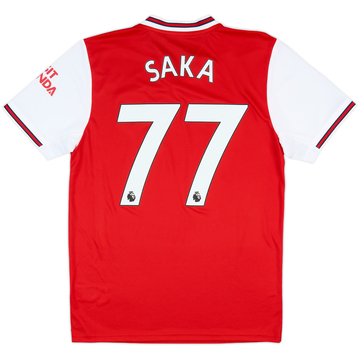2019-20 Arsenal Home Shirt Saka #77 (M)